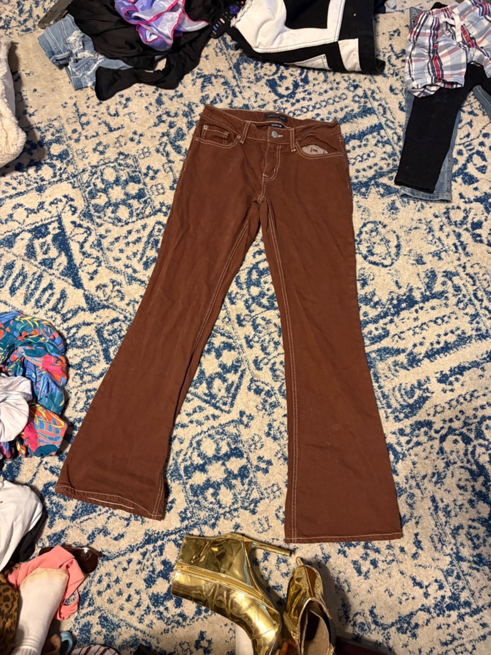 Aeropostale Brown Flare Jeans